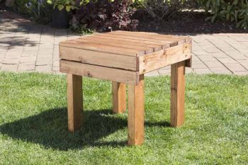 Drinks Table Self-Assembly - W51 x D51 x H51 - Redwood