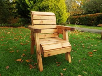 Little Fellas Chair, Wooden Garden Furniture for Children - W58 x D60 x H77 - Fully Assembled