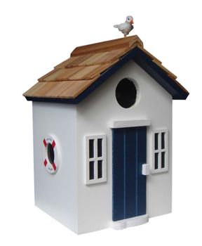 Bayside Beach Hut - White - H20  x  W14.2  x  D13 CM