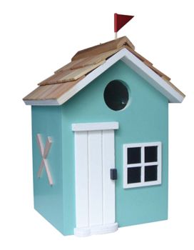 Bayside Beach Hut -Turqoiuse - H20  x  W14.2  x  D13 CM