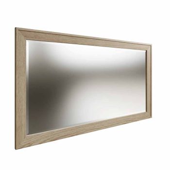 Large Wall Mirror - L160 x W3 x H90 cm - Smoked Oak