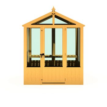 Holkham 6 x 4 Greenhouse - Timber - L119 x W179 x H237.3 cm 