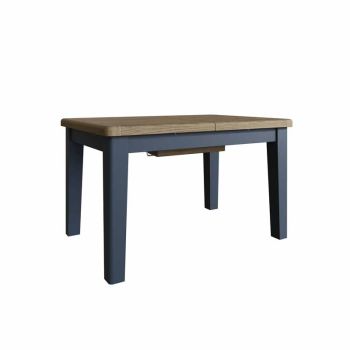 Butterfly Extending Table - Pine/MDF - L180 x W90 x H78 cm - Blue/Smoked Oak
