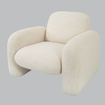 Lycan Chair - Fabric - L92 x W101 x H77 cm - Cream