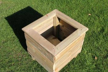 Square Planters, wooden garden pot/tub for plants – FULLY ASSEMBLED