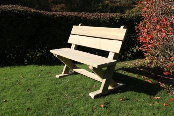 Ashcome Bench, traditional wooden garden seat