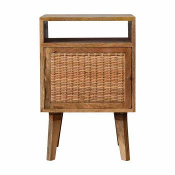 Knit Door Bedside - Mango Wood - L35 x W40 x H60 cm - Oak-Ish