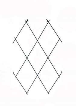 Oregon Arch Infill Pack - Lattice Infill Panels for Oregon Archway - Steel - L53.3 x W152.4 x H213.4 cm - Black