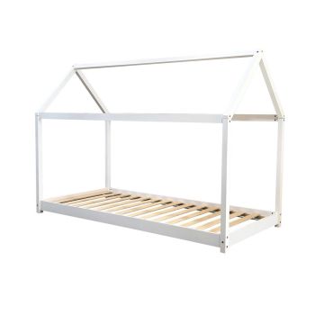Jinsen Single House Bed - Wood - L196 x W97 x H141 cm - White