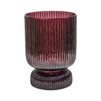 Jewels Tiered Vase - Ruby - L15 x W15 x H22 cm - Red