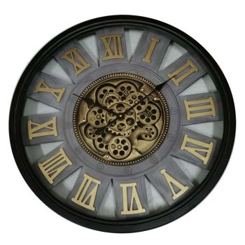 Gear Clock - L8 x W60 x H60 cm