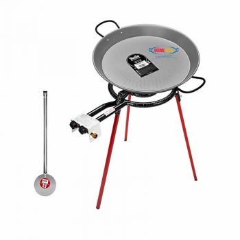 Paella Cooking Set with Burner - Steel - L46 x W50 x H65 cm - Multi