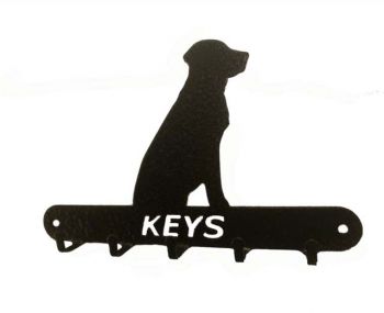 Labrador Key Holder - Steel - H9 cm