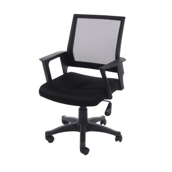 Loft Home Office Chair - Plastic/Fabric - 62 x 58 x 90.0-100.0 cm - Black