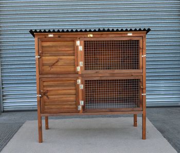 Rabbit Double Breeder - Pet hutch for rabbits or guinea pigs