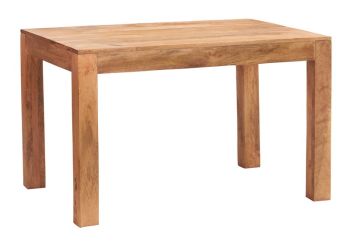 Toko Light Mango Small Dining Table - Solid Mango Wood - L80 x W120 x H76 cm