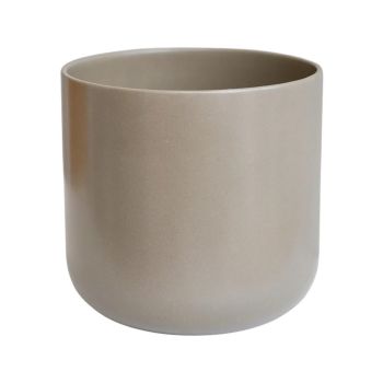 Lisbon Planter Greige - L26 x W26 x H26 cm - Brown
