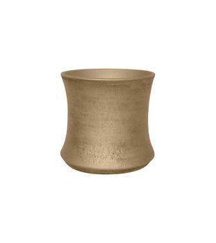 Luxe Planter - Ceramic - L28 x W28 x H28 cm - White Gold