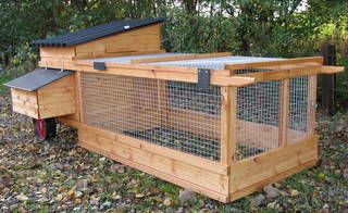 Lynford Portable Coop and Run - Chicken house for up to 3 hens 