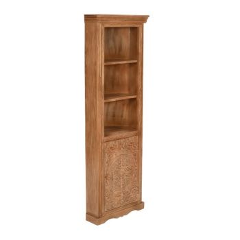 Artwork Corner Bookcase - Solid Mango Wood - L45 x W60 x H175 cm