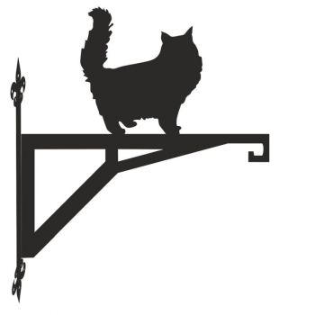Persian Cat Standing Modern Contemporary Hanging Bracket