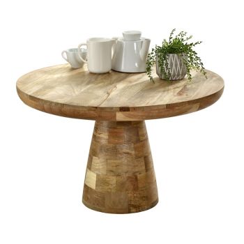 Surrey Coffee Table Mushroom Style - Solid Mango Wood - L80 x W80 x H45 cm