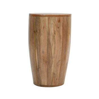 Surrey Drum Side Table - Solid Mango Wood - L35 x W35 x H60 cm