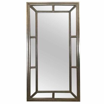 Wooden Framed Leaner Mirror - Glass - L79 x W3.5 x H158 cm - Gold