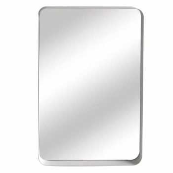 Framed Mirror - Glass/Iron - L50 x W4 x H80 cm - White