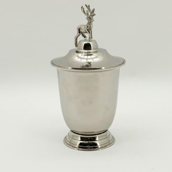 Stag Wine Bucket - Nickel - L21 x W21 x H35 cm