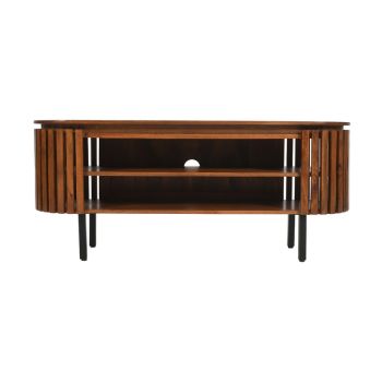 Slatted TV Cabinet - Mango Wood - L40 x W140 x H55 cm