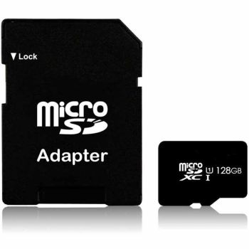 128GB MicroSDXC Memory Card with Adaptor - UHS-I Class 10