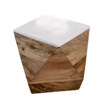 Alfie Side Table - Mango Wood - L40 x W40 x H45 cm