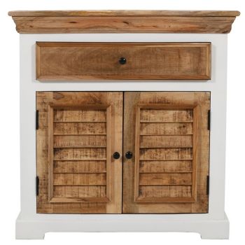 Alfie Sideboard - 1 Drawer & 2 Doors - Mango Wood - L40 x W80 x H80 cm