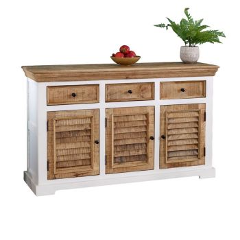 Alfie Sideboard - 3 Drawer & 3 Doors - Mango Wood - L45 x W140 x H85 cm