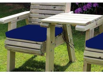 Waterproof Seat Pads - Single Navy Cushion - Outdoor Cushion for Garden Furniture