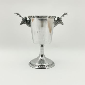 Stag Champagne Bucket - Nickel - L30 x W35 x H45 cm