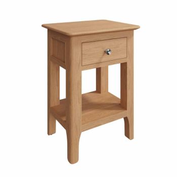 Side Table - Plywood/Pine/MDF - L40 x W32 x H55 cm - Light Oak 