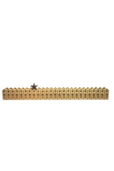 Nordic Advent Calender - Wood - L70 x W6 x H11 cm - Natural Wood