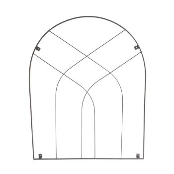 Outdoor Arch Trellis - Mild Steel - L100 x W3 x H80 cm - Zinc