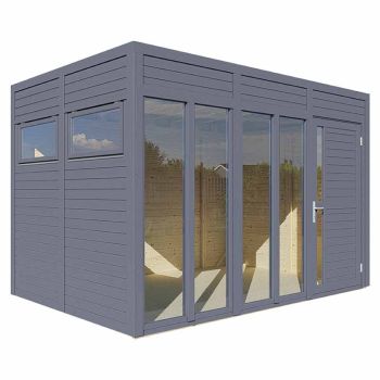 Cubus 3 Office - Timber - L240 x W339.5 x H232 cm - Anthracite