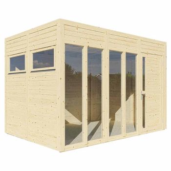 Cubus 3 Office - Timber - L240 x W339.5 x H232 cm - Natural