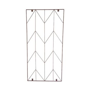 Outdoor Herringbone Trellis - Mild Steel - L120 x W3 x H60 cm - Bronze