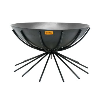 Outdoor Metal Dakota Fire Pit - Metal - L73 x W71 x H37 cm - Black