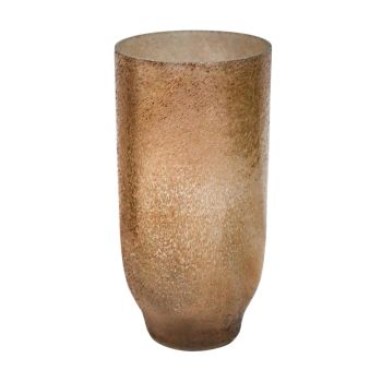 Opulent Metallic Tall Glass Vase - Glass - L16 x W16 x H32.5 cm - Gold