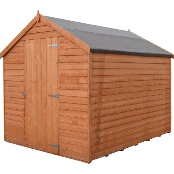 7 x 5 Feet Overlap Dip Treated Value Range Apex Shed Single Door