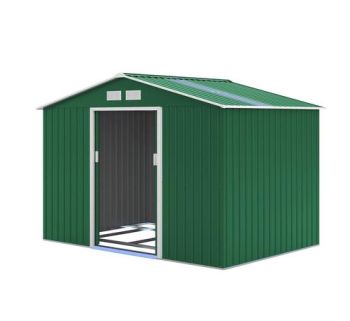 OXFORD Shed - Style 3 - Galvanised Steel - H277 x W191 x L192 cm - Green
