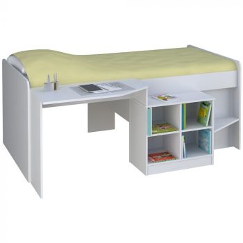 Pilot Cabin Bed - MFC - H80 x W137 x L195 - White