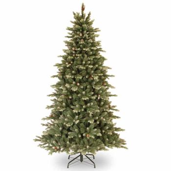 Copenhagen Blue Spruce 7.5ft Tree Cones Artificial Plant, Christmas Decoration, Artificial Christmas Tree