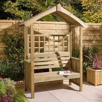 Sherwood Arbour - Timber - L66.5 x W161 x H211.5 cm - Natural Finish